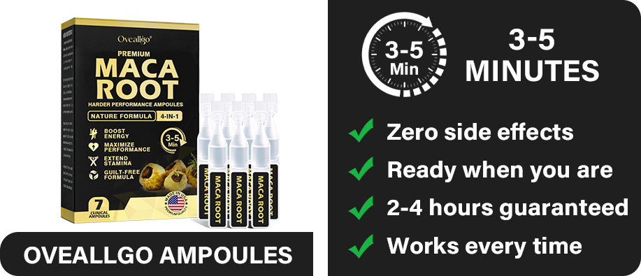 Oveallgo® Maca Root HARDER Performance Ampoules Plus