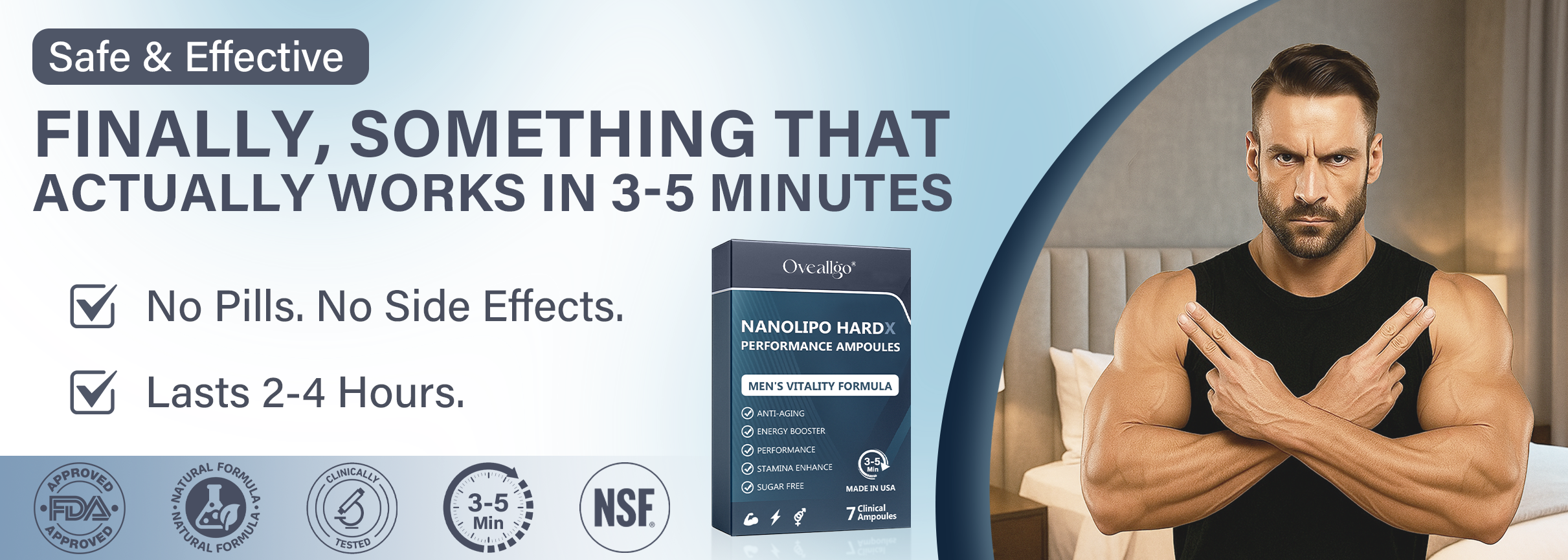 Oveallgo® NanoLipo HardX Performance Ampoules image Oveallgo® NanoLipo HardX Performance Ampoules