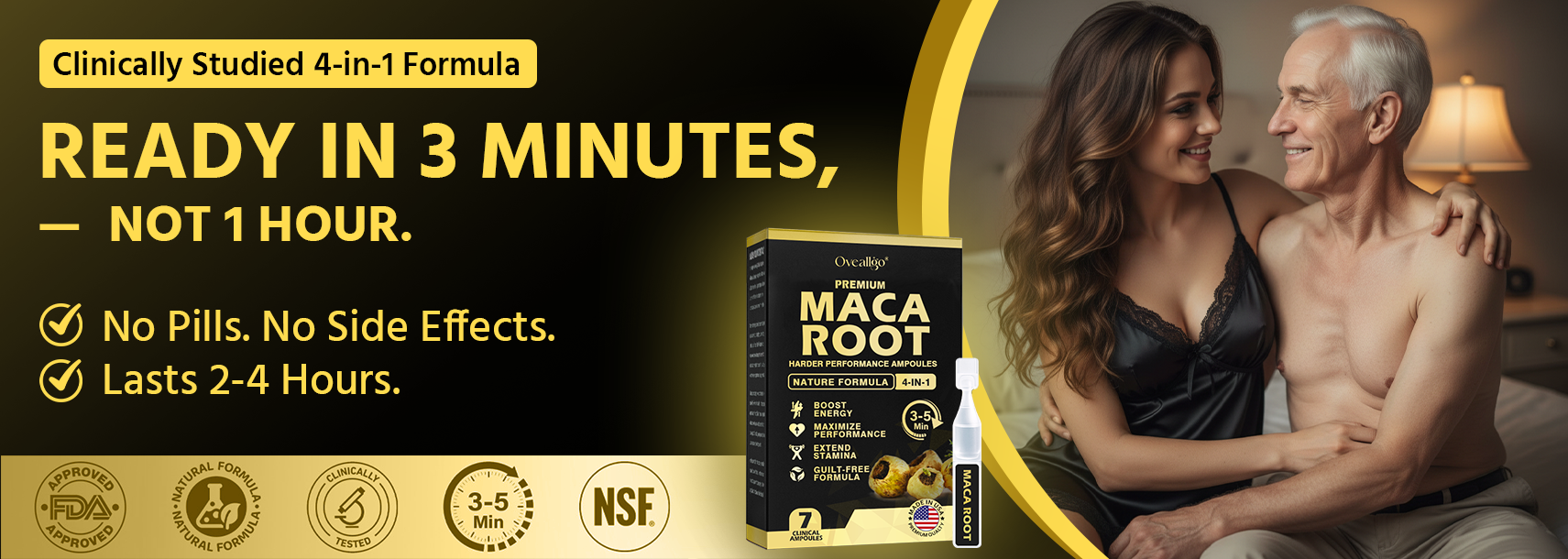 Oveallgo® Maca Root HARDER Performance Ampoules image Oveallgo® Maca Root HARDER Performance Ampoules